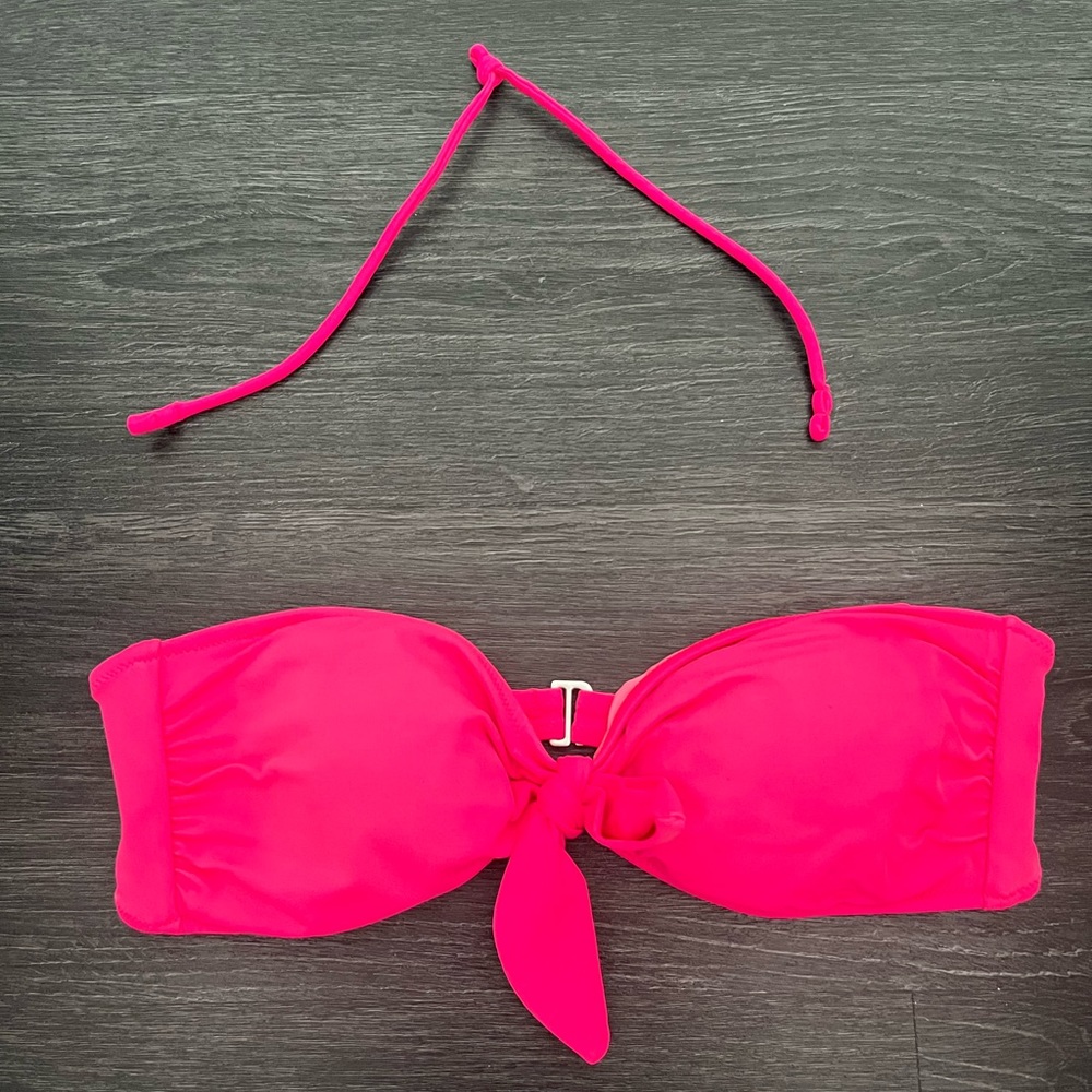 Victoria’s Secret Bandeau Tie-Front Bikini Bandeau Top